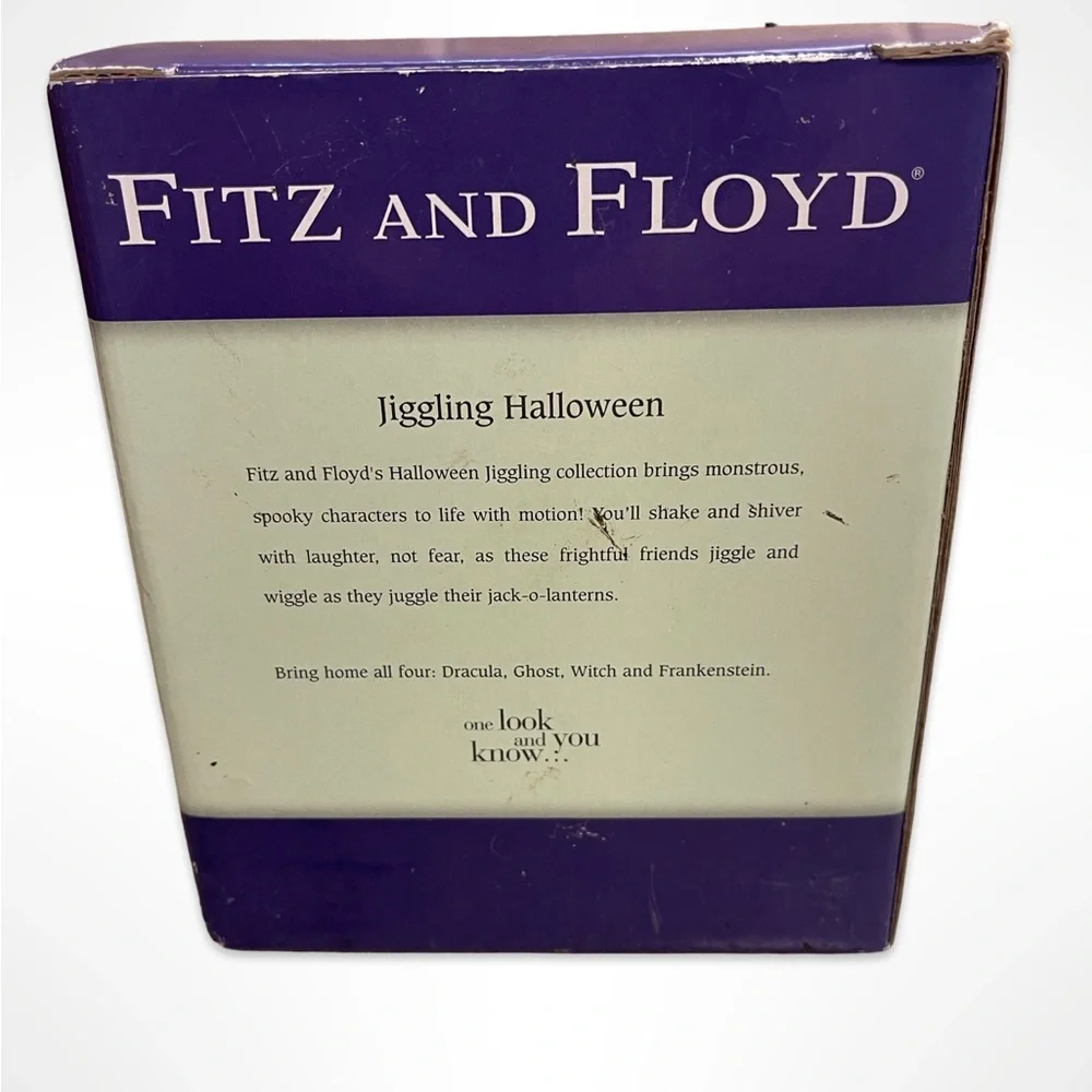 Dancing Dracula by Fitz and Floyd: Deadstock in Box: Vintage Halloween Decor